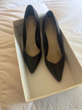 Bleecker & Bond Leather Studded Pumps